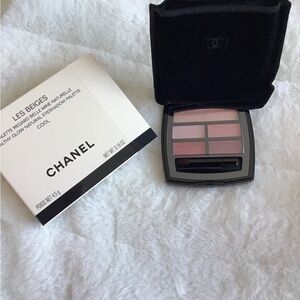 NIB CHANEL Les Beiges Natural Belle Mine Eyeshadow Palette Cool (soft hue pink)